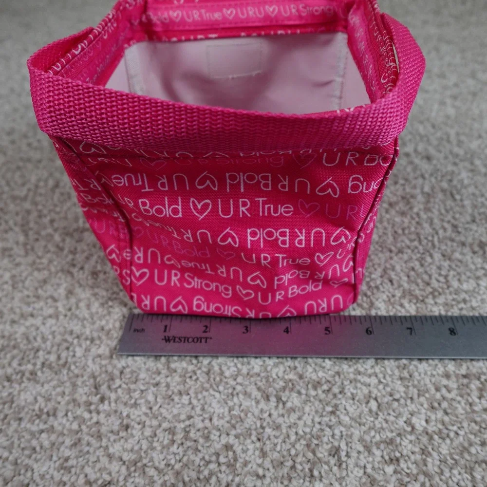 Thirty-One Littles Carry All Caddy U R U Pink Inspirational Mini Storage Tote